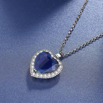 Blue Heart of the Ocean Titanic Pendant Necklace