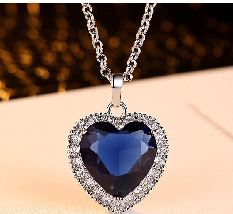 Blue Heart of the Ocean Titanic Pendant Necklace