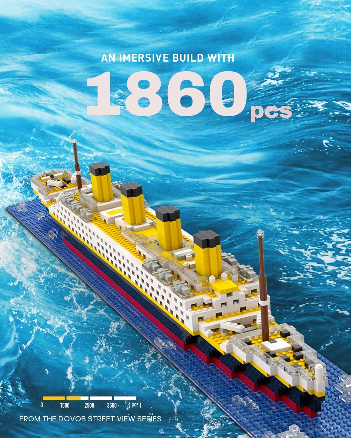 Historic Titanic Ship – Deluxe Model Building Blocks - Artifacts Attic