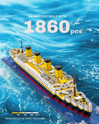 Historic Titanic Ship – Deluxe Model Building Blocks - Artifacts Attic