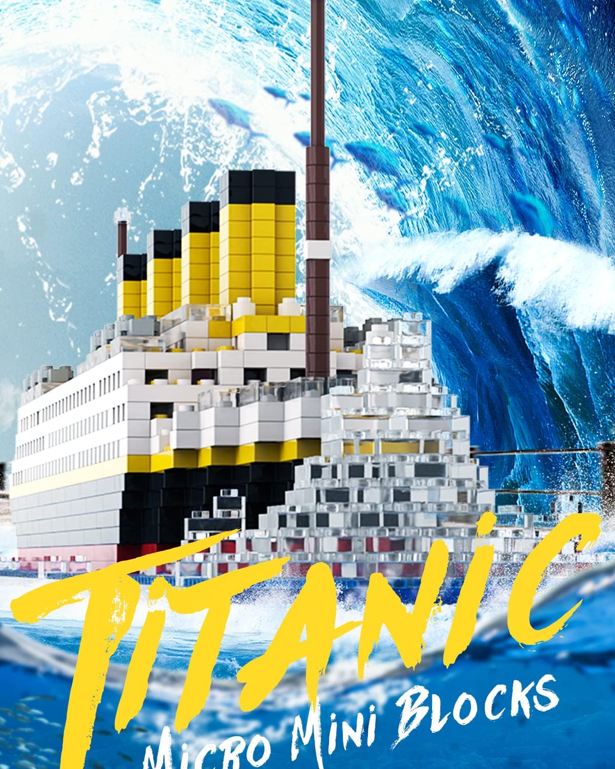 Historic Titanic Ship – Deluxe Model Building Blocks - Artifacts Attic